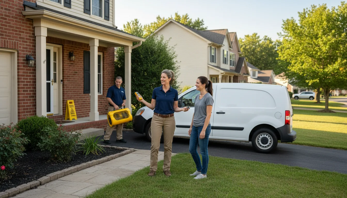 Residential water damage restoration in Kane, PA